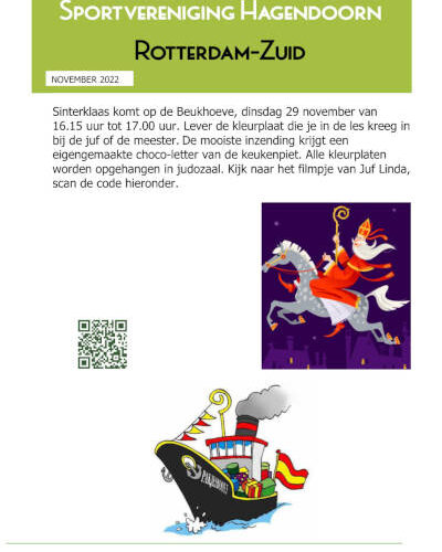 Nieuwsbrief november 2022